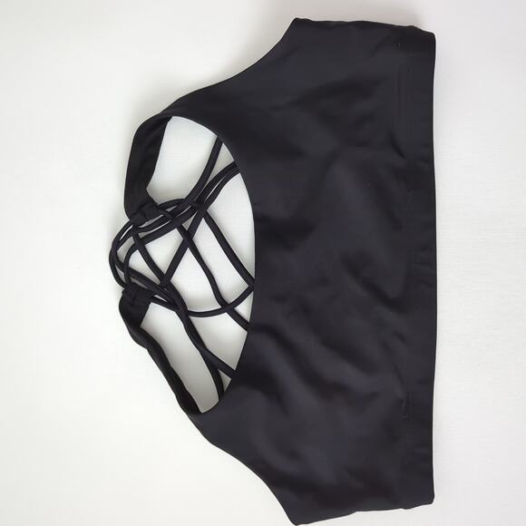 Onzie Womens Sports Bra Size Large Black Mudra? Yoga Hot Chic? Strappy Racerback - Picture 7 of 8